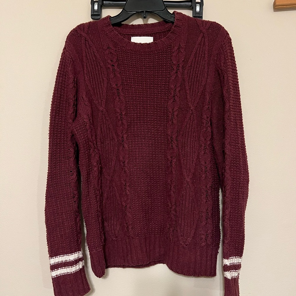American Eagle cord knit sweater